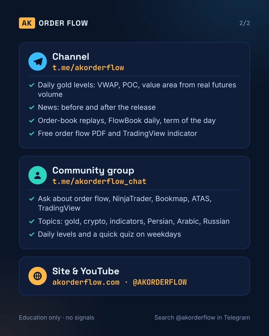 Carousel: Telegram channel + group (EN) 2026-10-17 slide 2